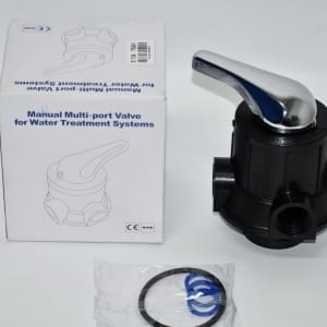 Valvula Manual tres vias para Botellas de Polyglas